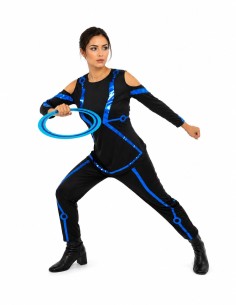 Disfarce Tron Mulher Tamanho M Novo - de alta qualidade, ideal para carnaval, festas temáticas e eventos especiais